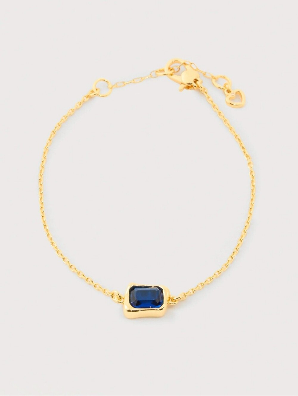 NWT Kate Spade Molten Glass Cubic Zirconia Solitaire Bracelet Dark Blue